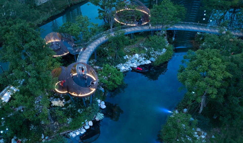 paddleboat park chengdu luxelake eco city by wtd group