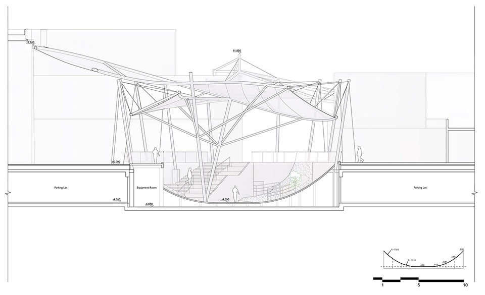 the floating courtyard by deep original lab