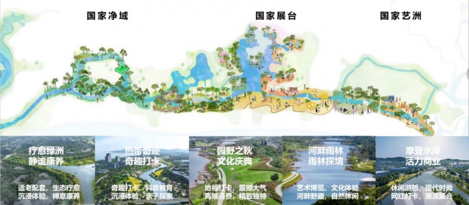 Ecological Construction of the Broad leaved Shallow Stream Section in Sanya Haitang River Ecological Park by LOLA Landscape Architecture...