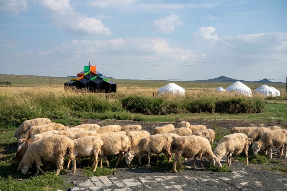 modern mogolian ger installation by ger architecture