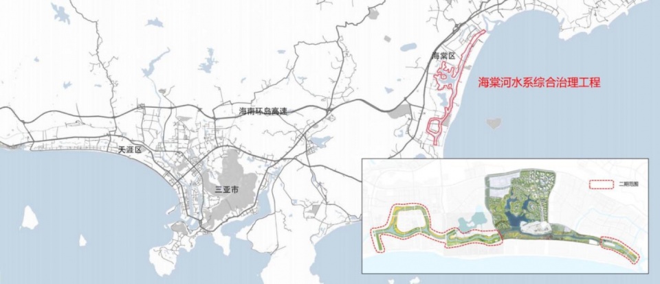 Ecological Construction of the Broad leaved Shallow Stream Section in Sanya Haitang River Ecological Park by LOLA Landscape Architecture...
