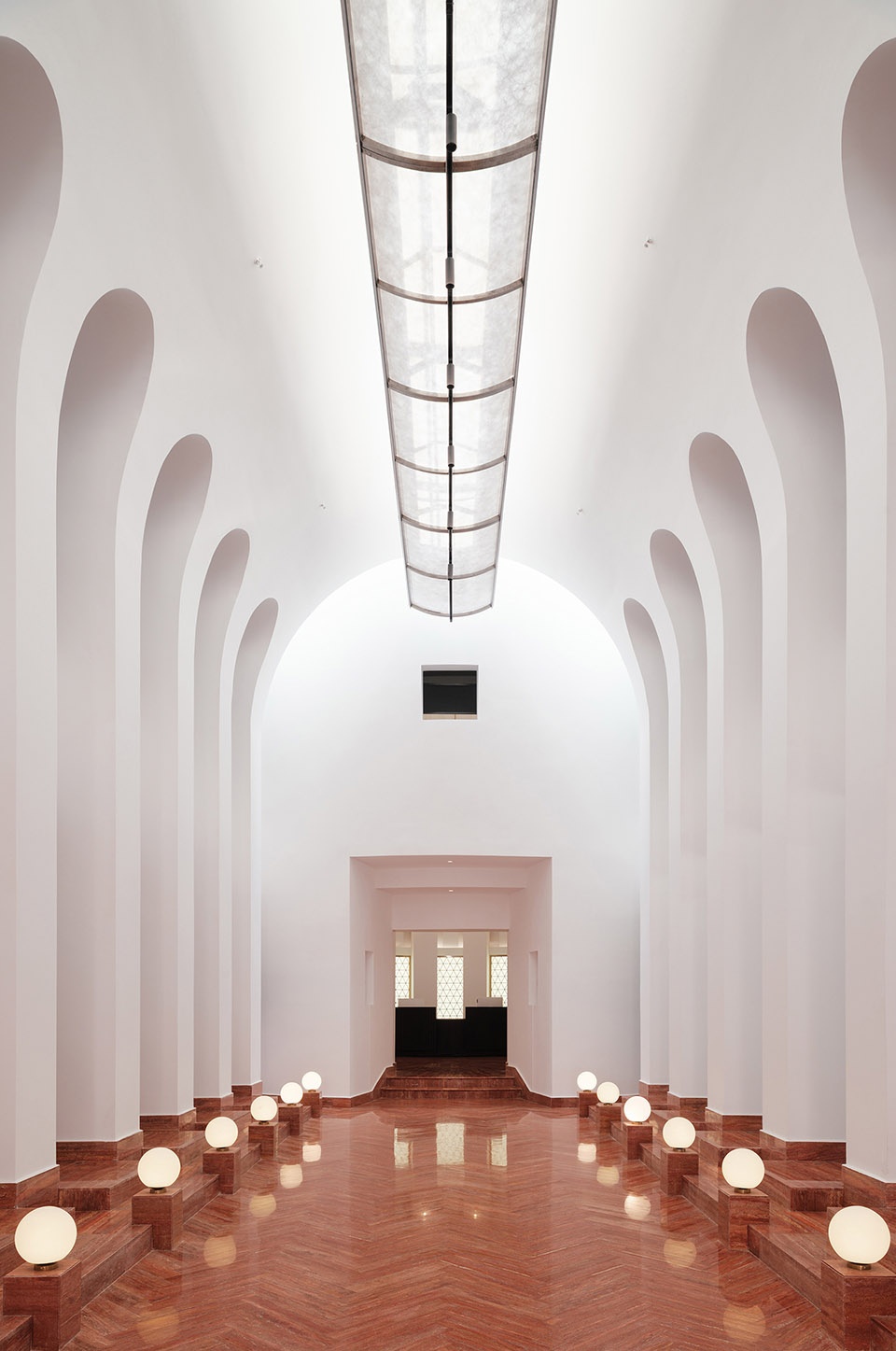 yongli red tile plaza by we arch