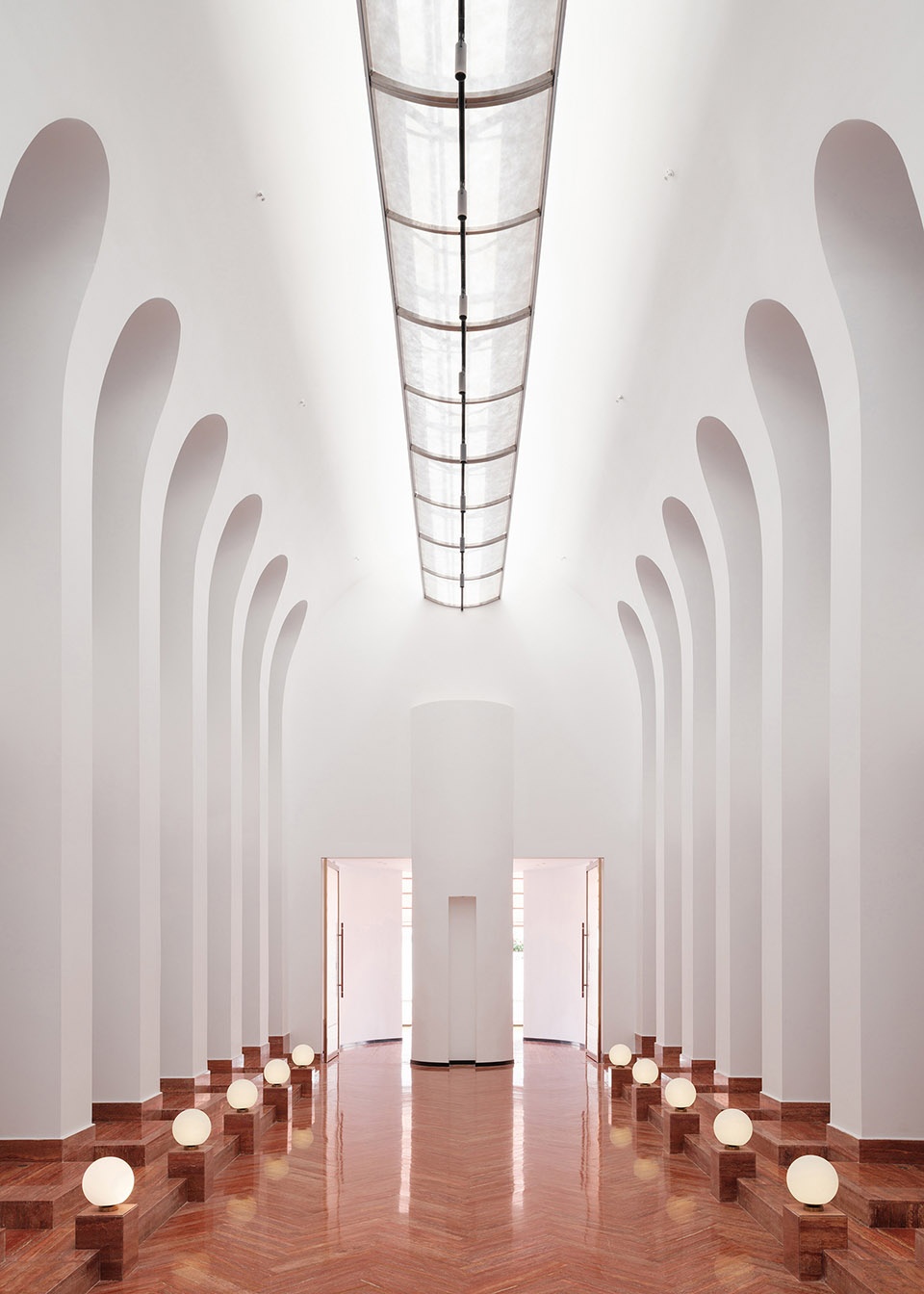 yongli red tile plaza by we arch