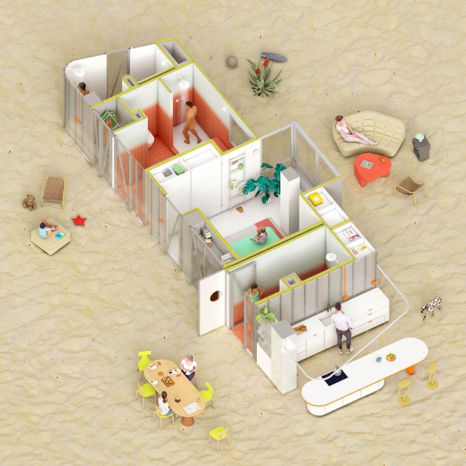 MODULO HABITAT MEII ESTUDIO