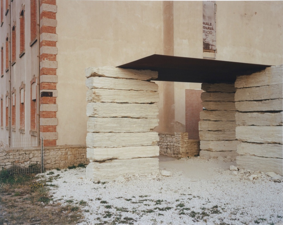 development of the entrance forecourt of the montlaur barracks in bonifacio by orma architettura