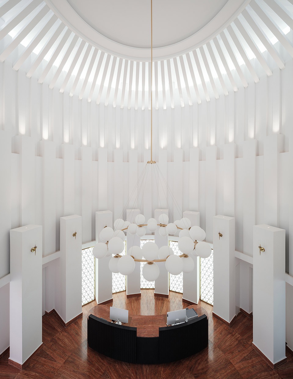 yongli red tile plaza by we arch