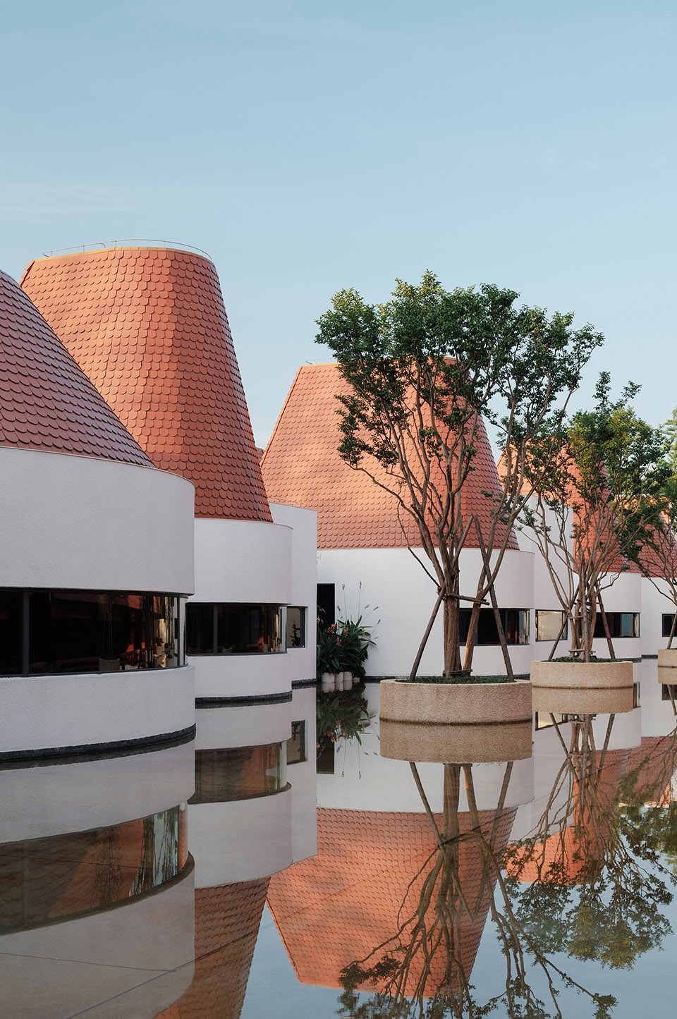 yongli red tile plaza by we arch