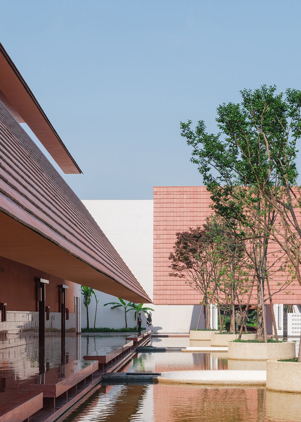 yongli red tile plaza by we arch
