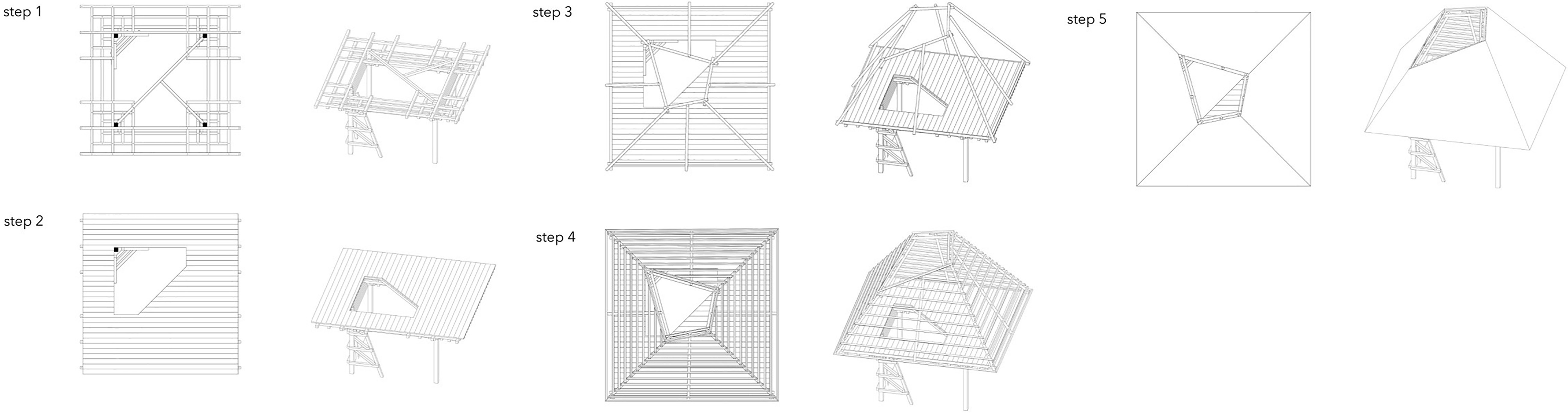 Meditation Cabin A light paper cage by Meaningless Architecture ohq