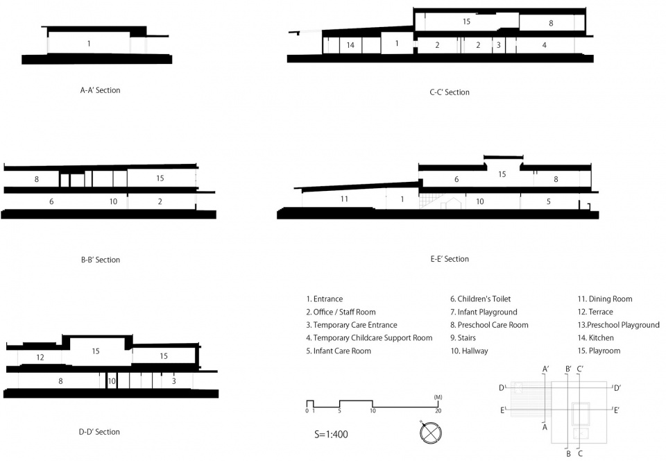 SG Kindergarten and Nursery by HIBINOSEKKEI Youji no Shiro KIDS DESIGN LABO