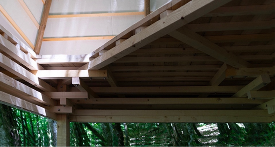Meditation Cabin A light paper cage by Meaningless Architecture