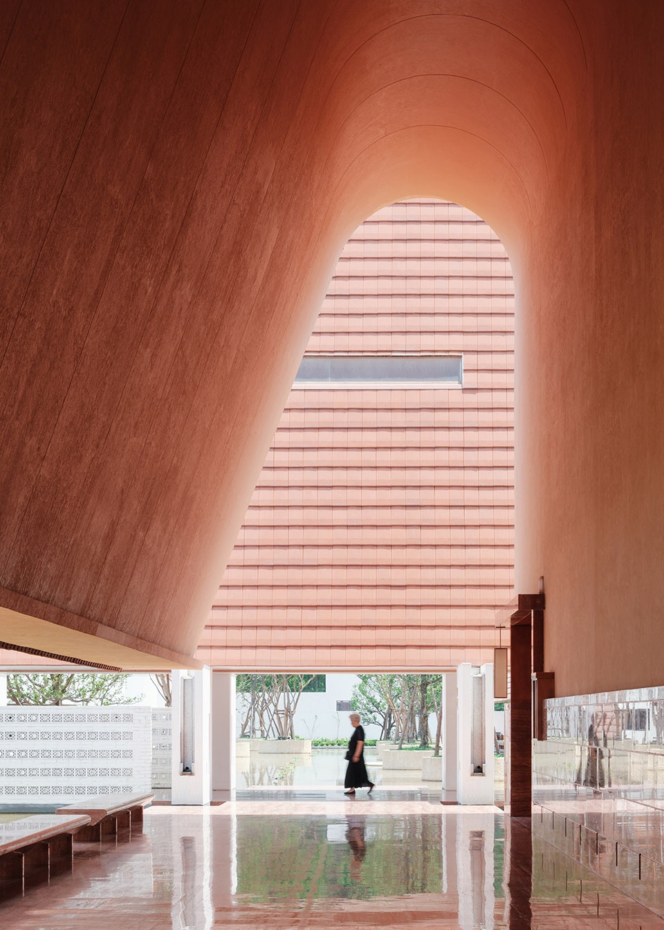 yongli red tile plaza by we arch
