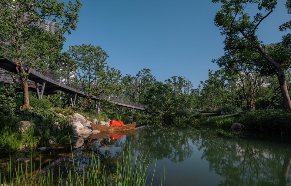 paddleboat park chengdu luxelake eco city by wtd group