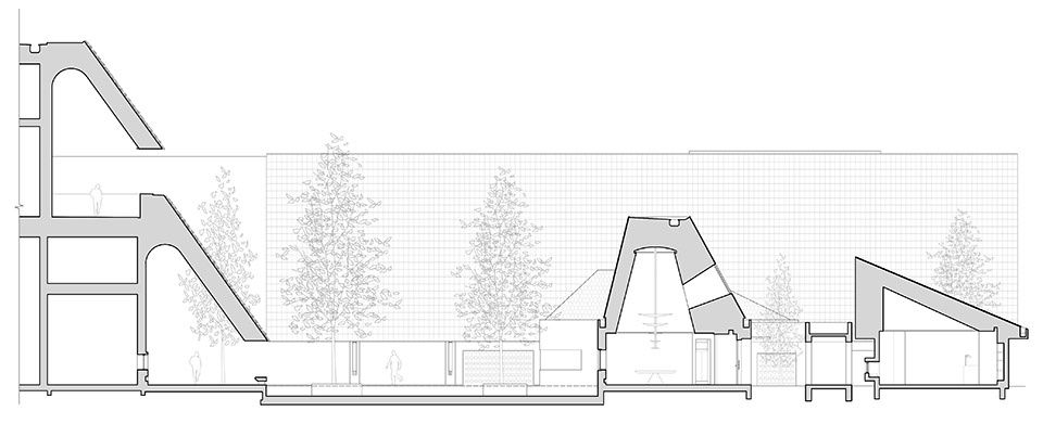 yongli red tile plaza by we arch