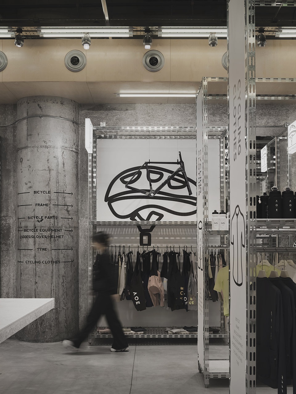 ootb cycling lifestyle space design narrative by sono studio