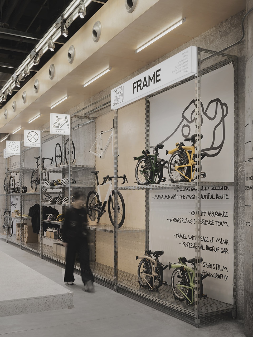 ootb cycling lifestyle space design narrative by sono studio