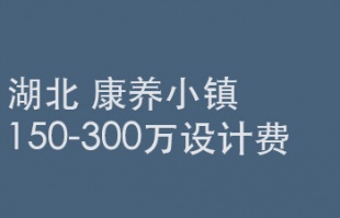 2025年7月31日截止：150-300万设计费，湖北省某康养小镇项目