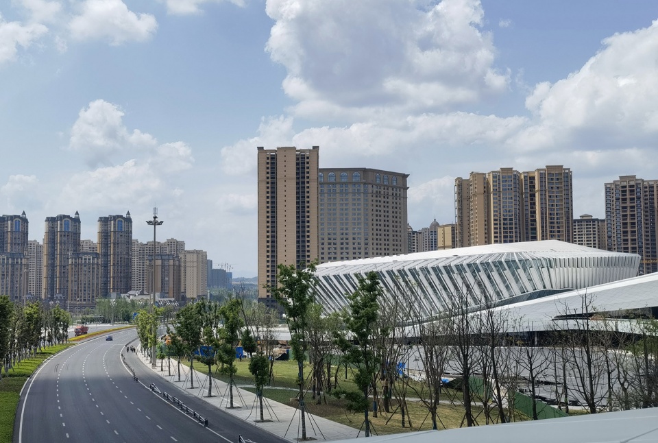jianyang culture center by china southwest architectural design and research institute