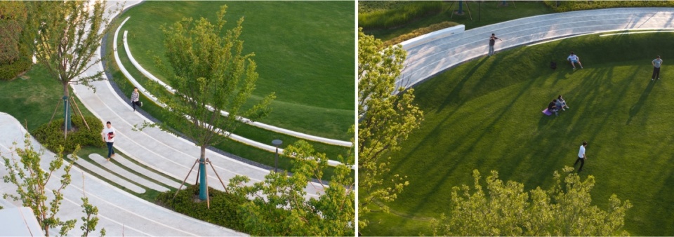 Landscape Design of Green Space on the East Side of Peiya South Road Jinze Town Shanghai by Landscape Design Department Shanghai United D...