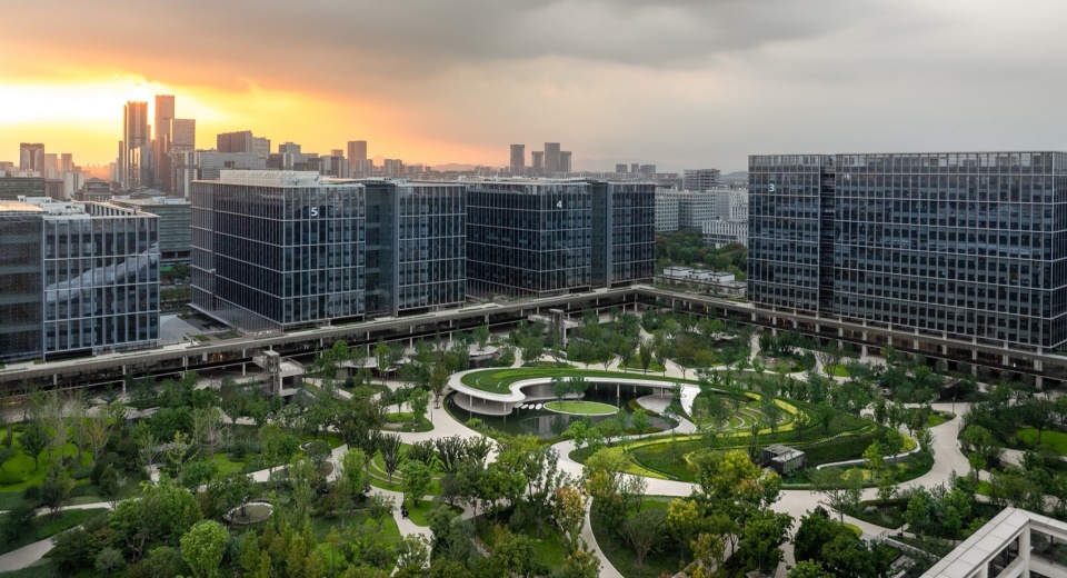 Landscape design of Alibaba Xixi Campus Park C by ASPECT Studios