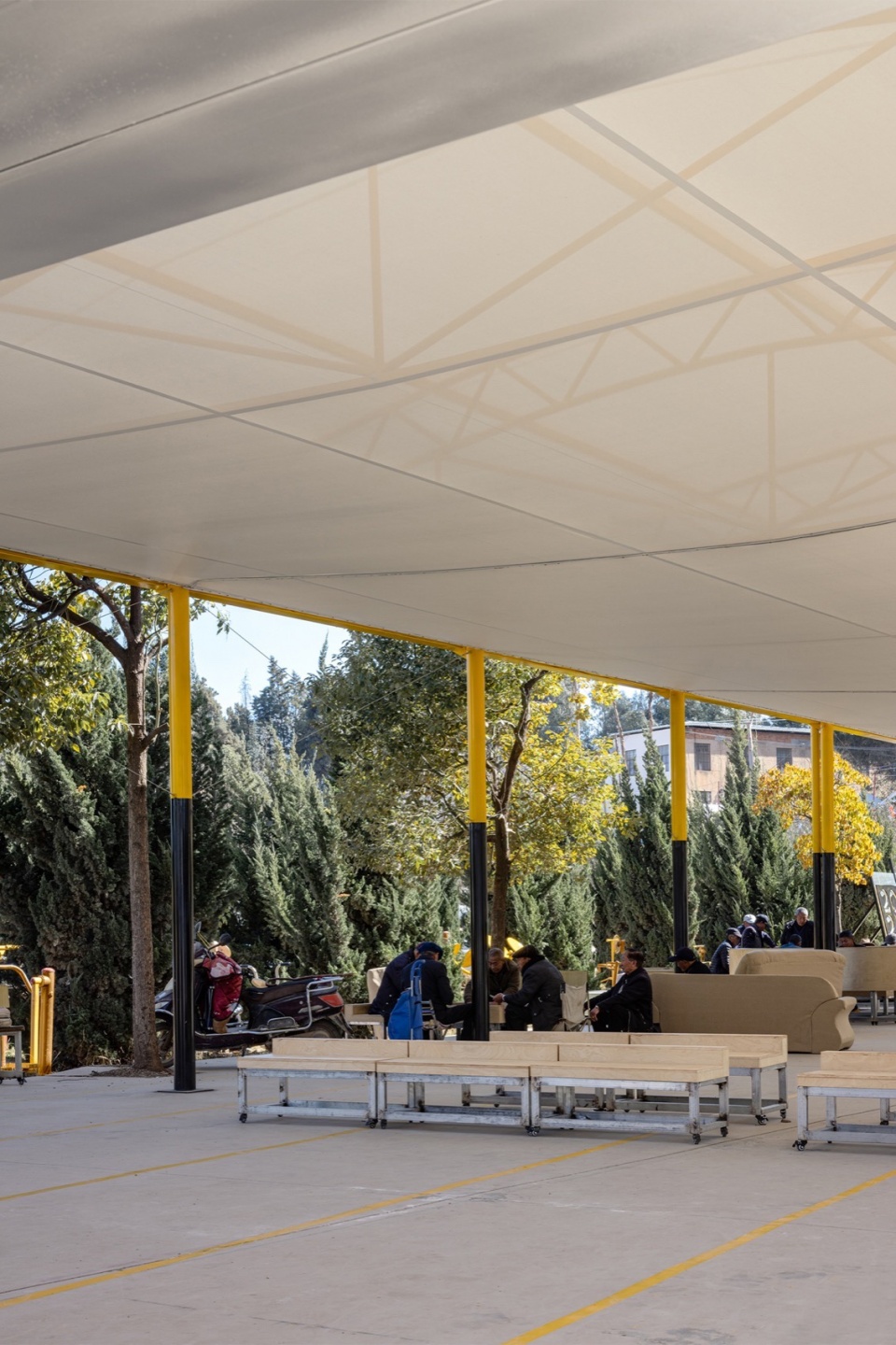 the Marquee Shed of the 2024 Dianchi Art Season by Someyoung Architects