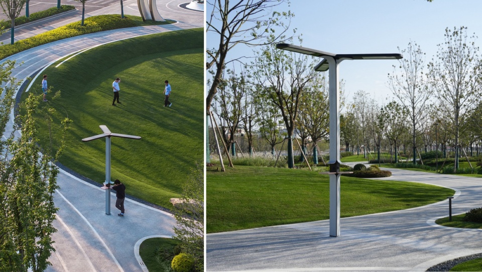 Landscape Design of Green Space on the East Side of Peiya South Road Jinze Town Shanghai by Landscape Design Department Shanghai United D...