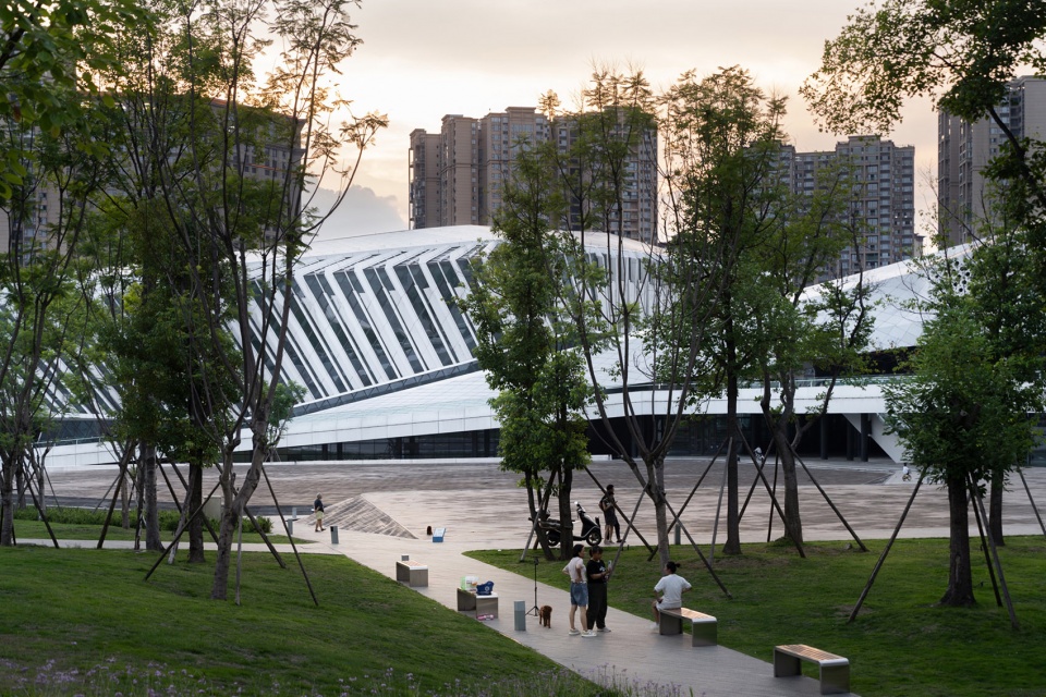 jianyang culture center by china southwest architectural design and research institute