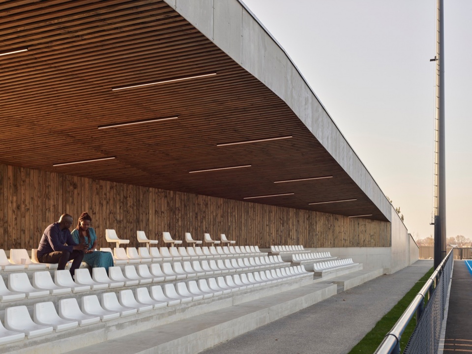 Montevrain stadium by OLGGA Architects