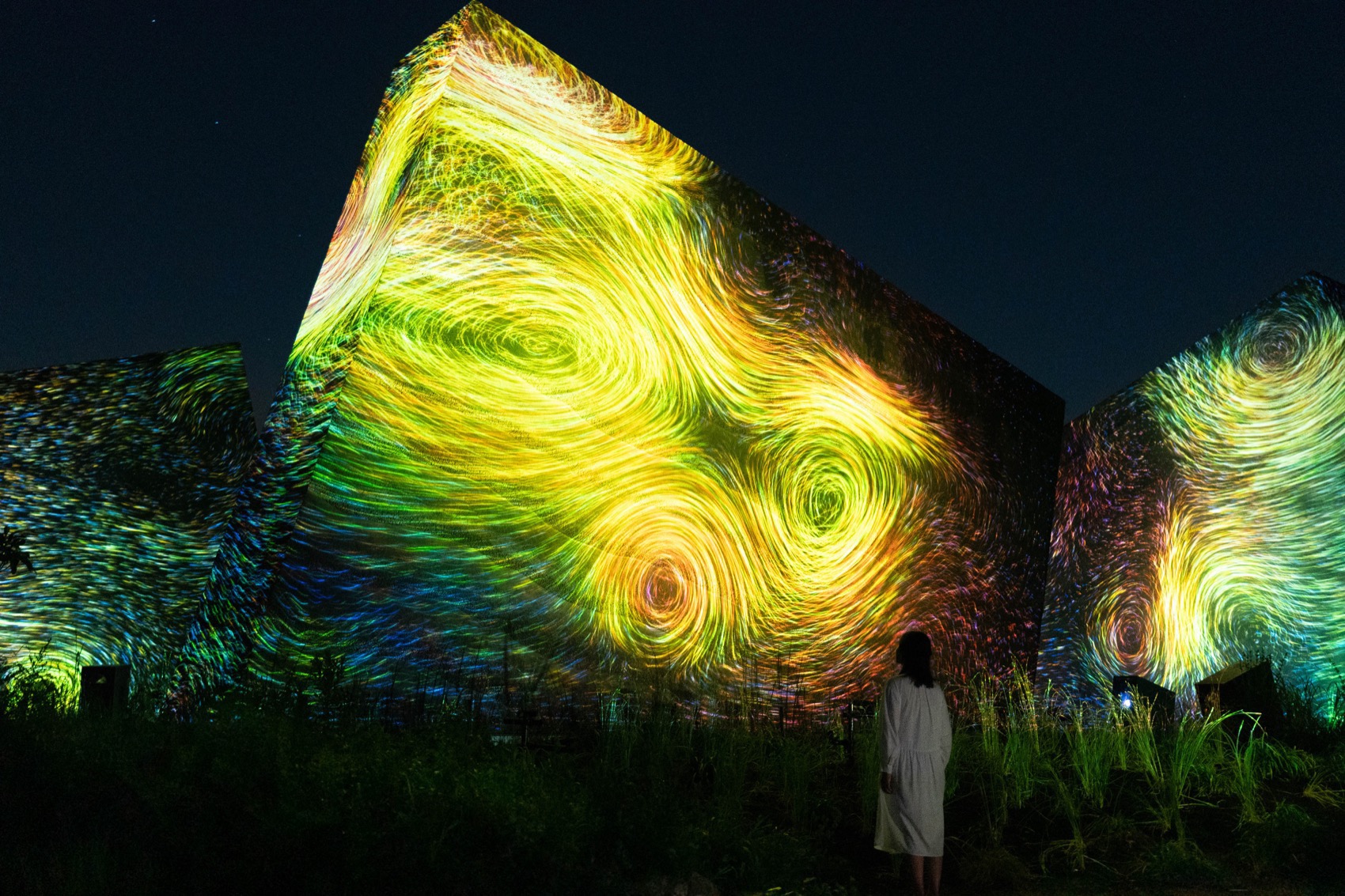 Sculptures of Dissipative Birds in the Wind by teamLab - 谷德设计网