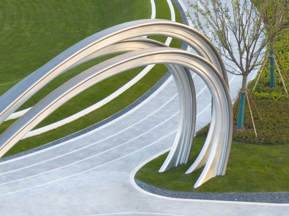 Landscape Design of Green Space on the East Side of Peiya South Road Jinze Town Shanghai by Landscape Design Department Shanghai United D...