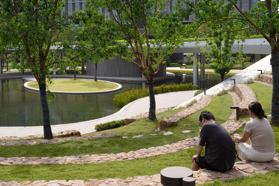 Landscape design of Alibaba Xixi Campus Park C by ASPECT Studios