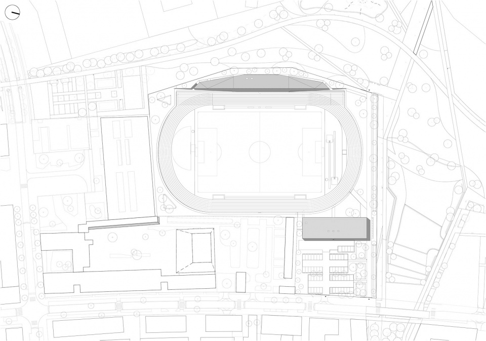 Montevrain stadium by OLGGA Architects