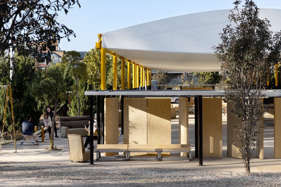 the Marquee Shed of the 2024 Dianchi Art Season by Someyoung Architects