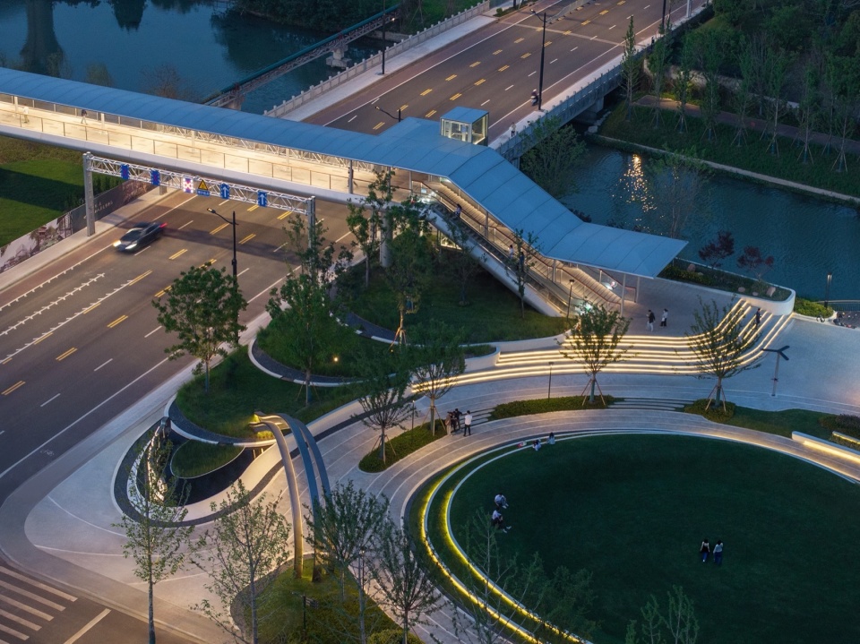 Landscape Design of Green Space on the East Side of Peiya South Road Jinze Town Shanghai by Landscape Design Department Shanghai United D...
