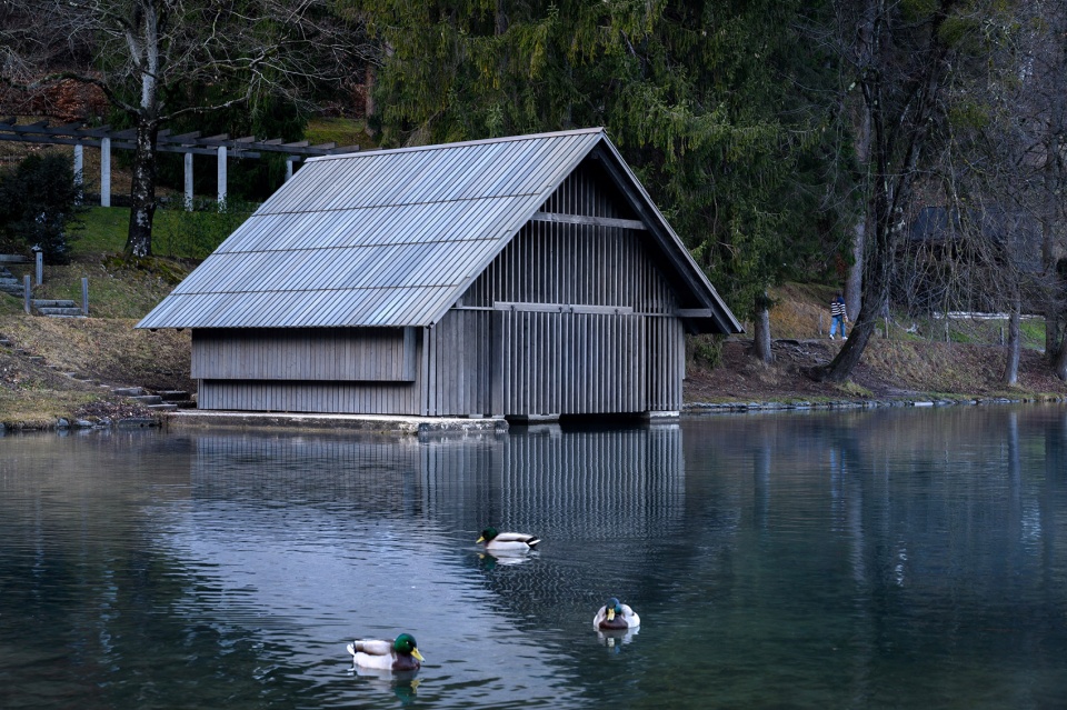 boathouse at lake bled by ofis architects
