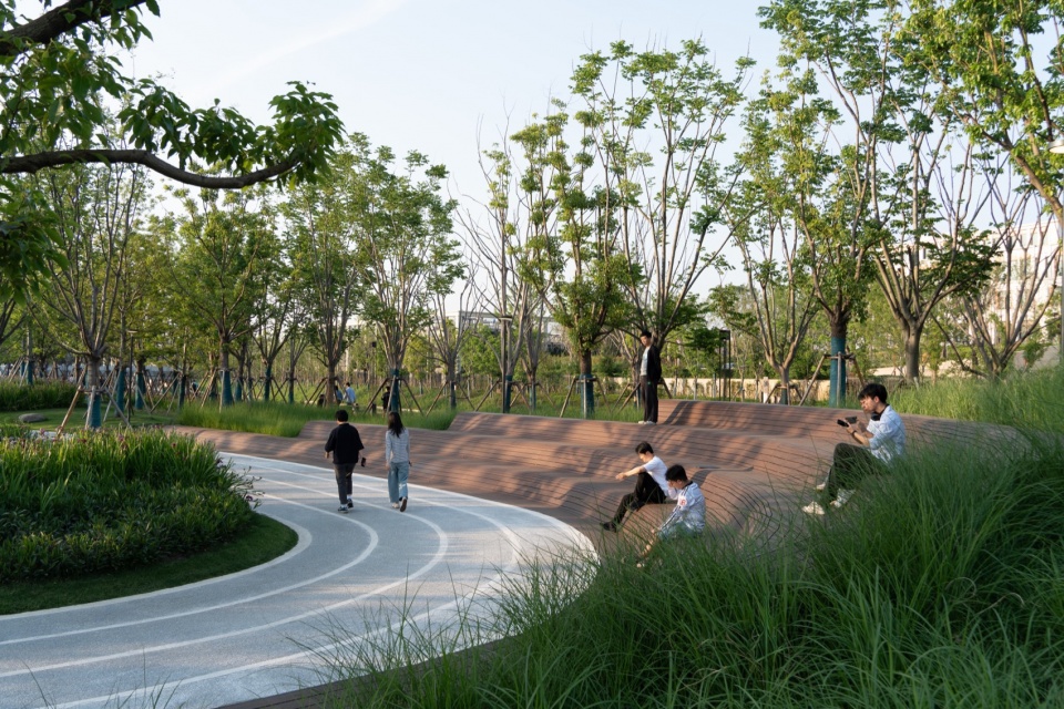 Landscape Design of Green Space on the East Side of Peiya South Road Jinze Town Shanghai by Landscape Design Department Shanghai United D...