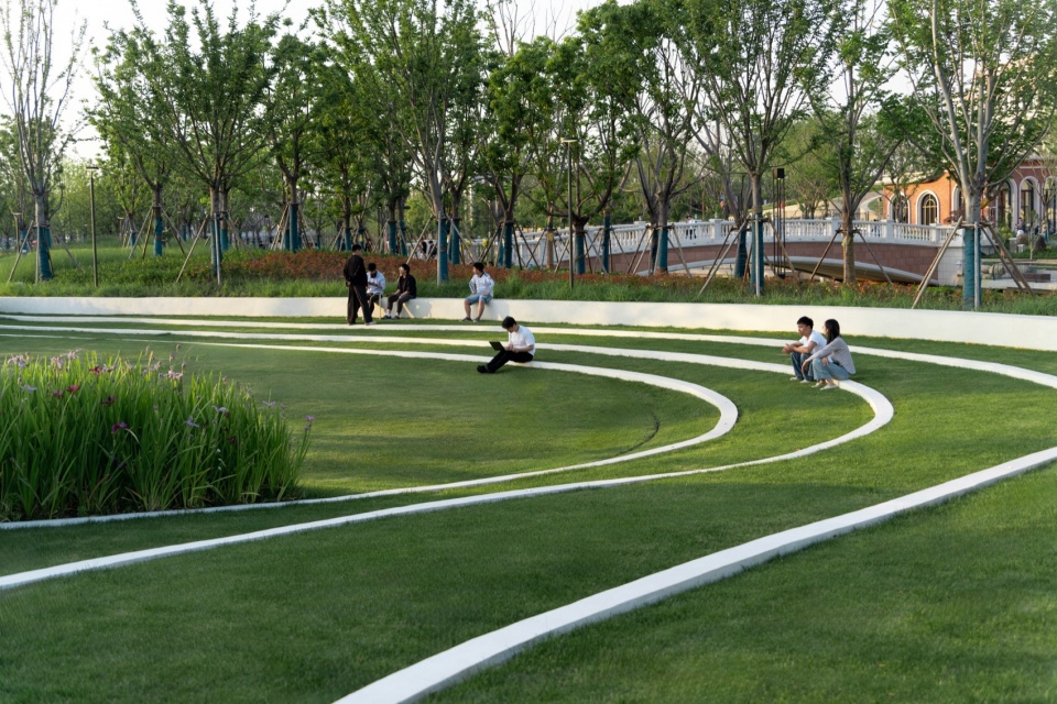 Landscape Design of Green Space on the East Side of Peiya South Road Jinze Town Shanghai by Landscape Design Department Shanghai United D...
