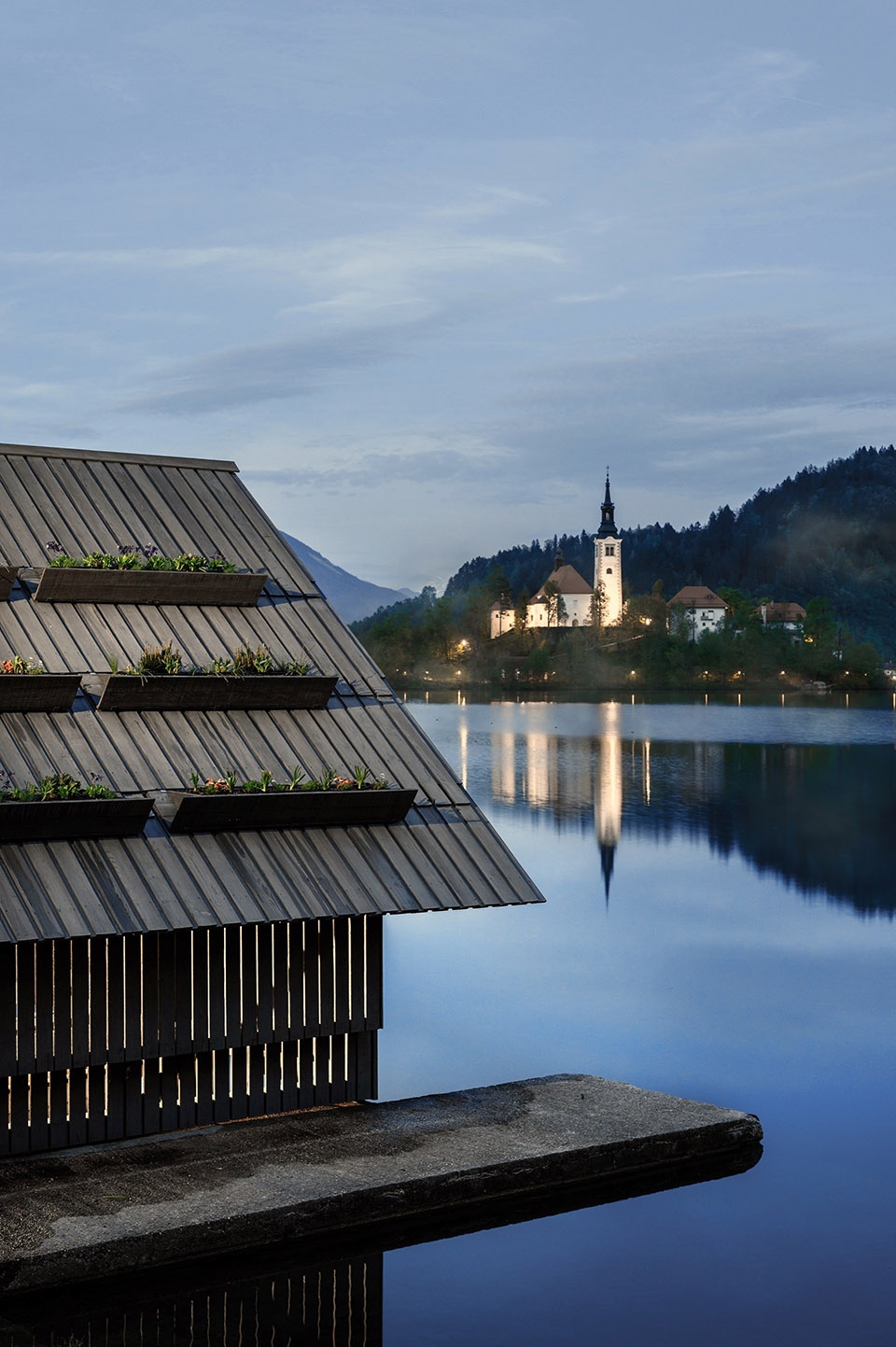 boathouse at lake bled by ofis architects