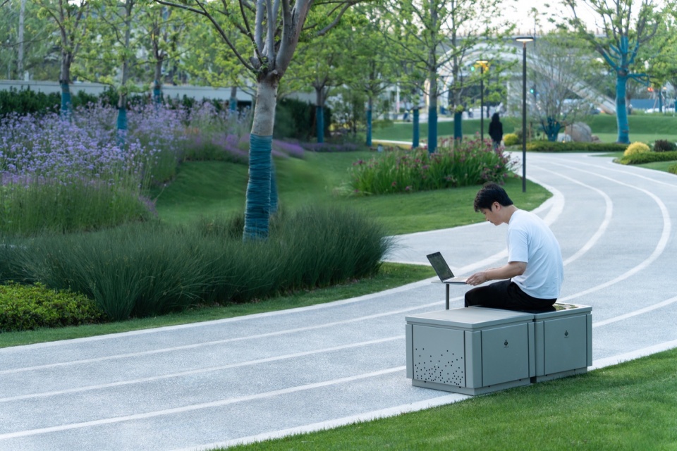 Landscape Design of Green Space on the East Side of Peiya South Road Jinze Town Shanghai by Landscape Design Department Shanghai United D...