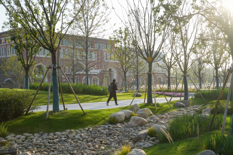 Landscape Design of Green Space on the East Side of Peiya South Road Jinze Town Shanghai by Landscape Design Department Shanghai United D...