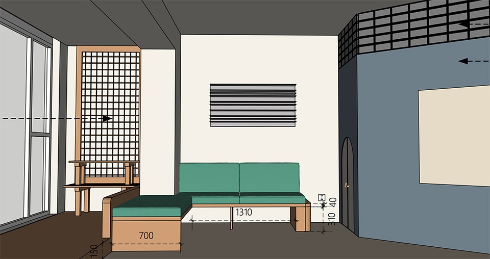 multi generational living in a narrow layout by 7 design