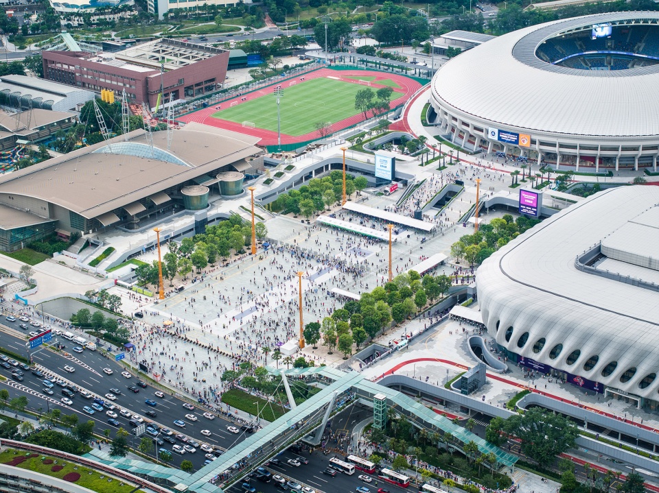 shenzhen sports center landscape architecture by lola landscape architects