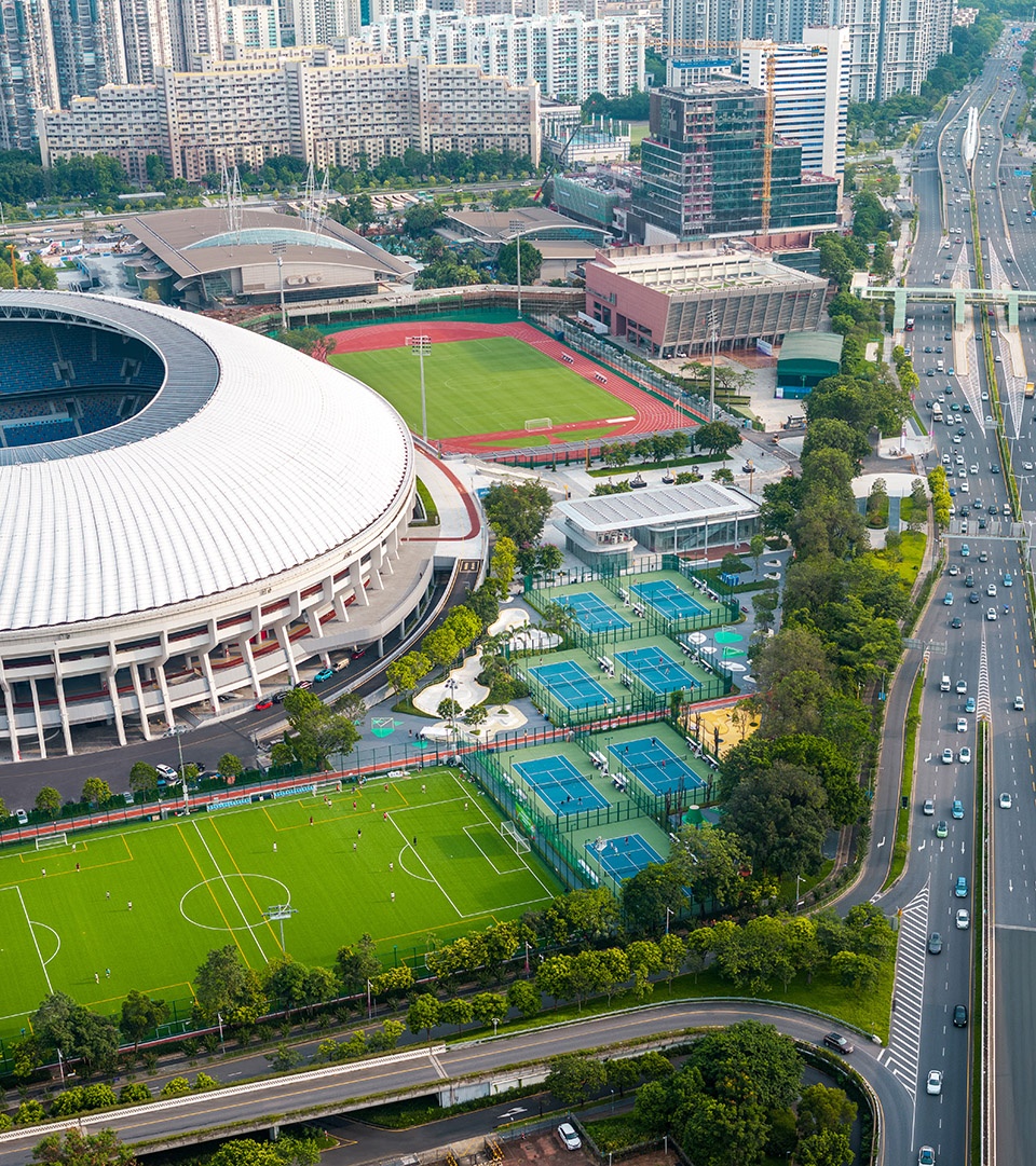 shenzhen sports center landscape architecture by lola landscape architects