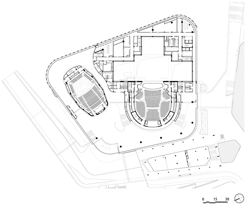 jianyang culture center by china southwest architectural design and research institute