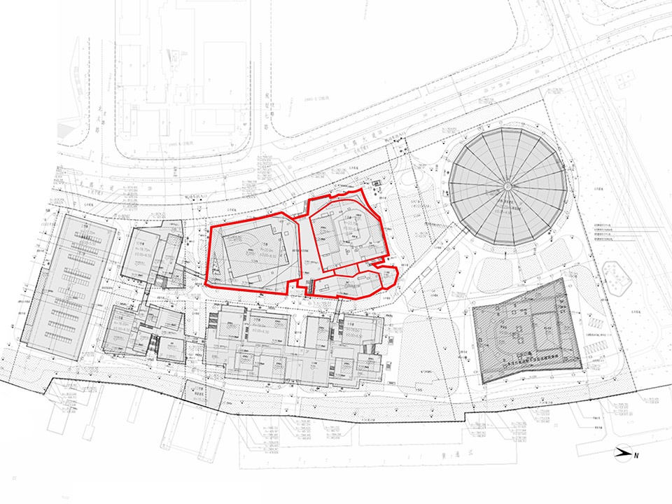 west bund dream center bldg1bldg3 by hcch studio