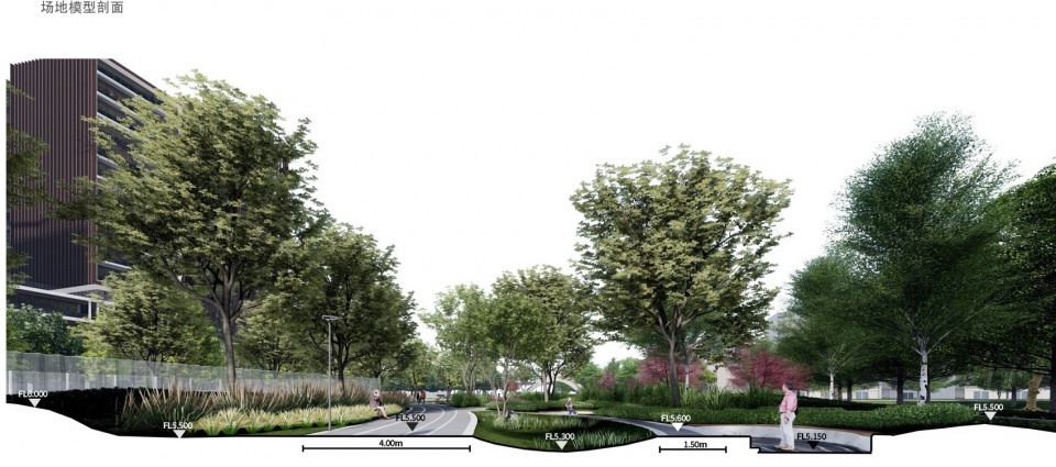Landscape Design of Green Space on the East Side of Peiya South Road Jinze Town Shanghai by Landscape Design Department Shanghai United D...