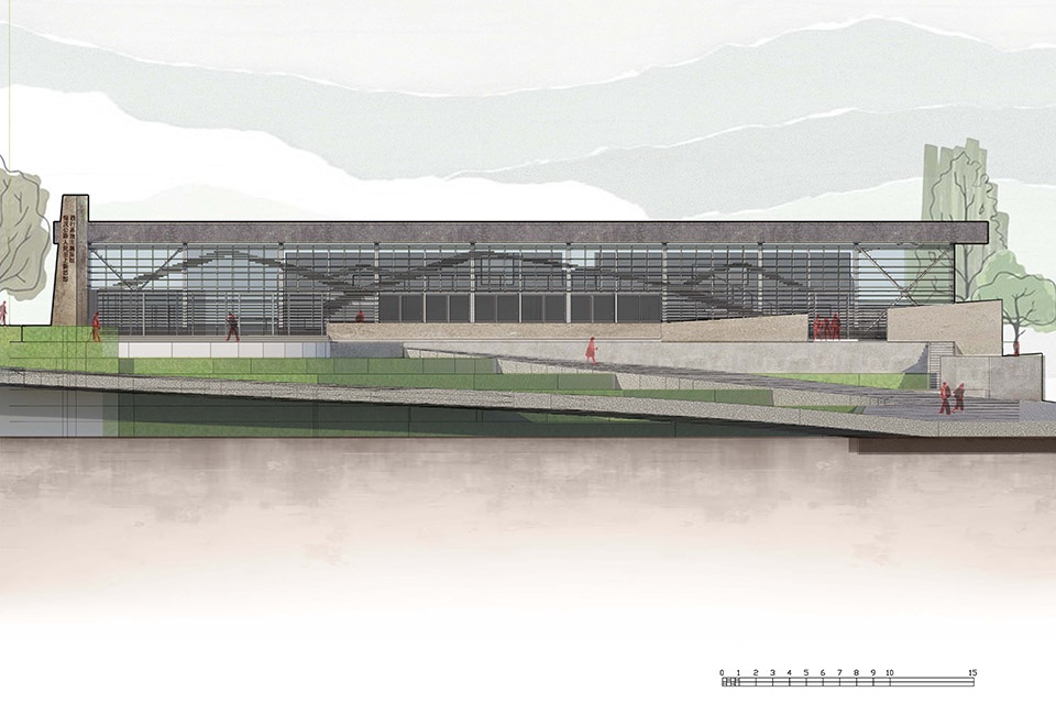 memorial exhibition hall by atelier haode