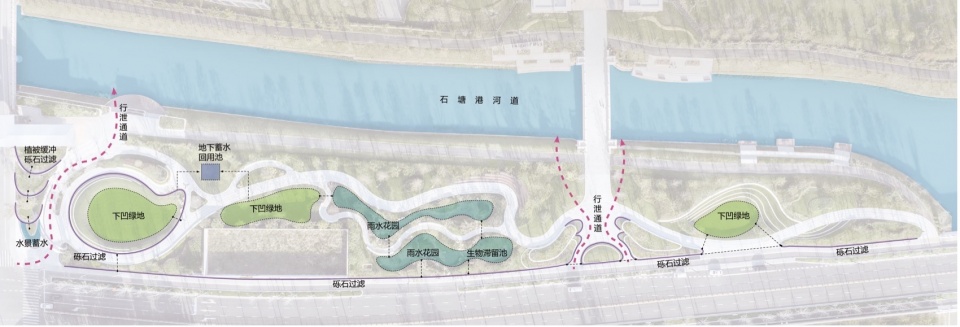 Landscape Design of Green Space on the East Side of Peiya South Road Jinze Town Shanghai by Landscape Design Department Shanghai United D...