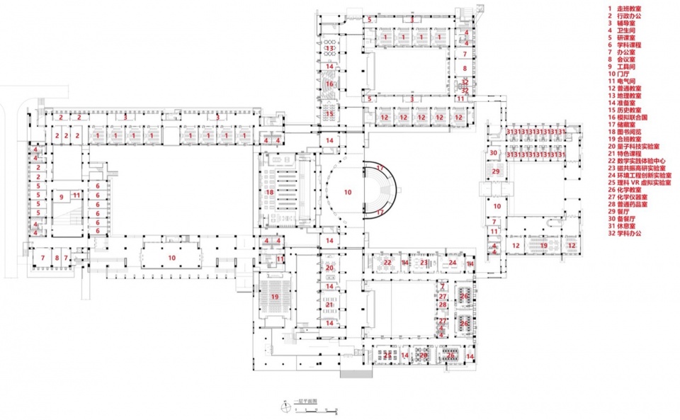 Tiemenguan Huashan High School by Jiangsu Provincial Zhongrui East China Institute of Architectural Design and Research Co Ltd Qurui Shan...