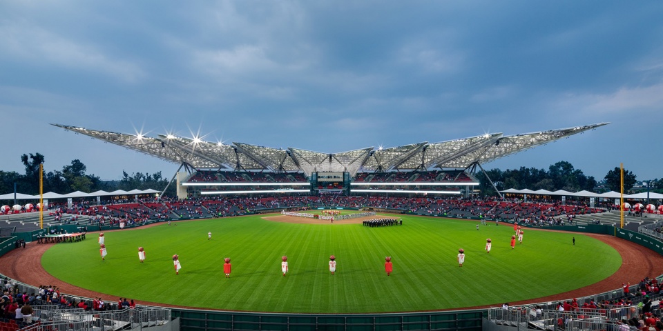 diablos rojos stadium by fgp atelier taller adg